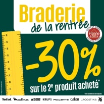 Braderie de la rentrée !