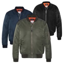 BRADERIE - BOMBER HOMME, DOUBLURE ORANGE