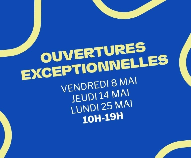 Ouvertures exceptionnelles mai