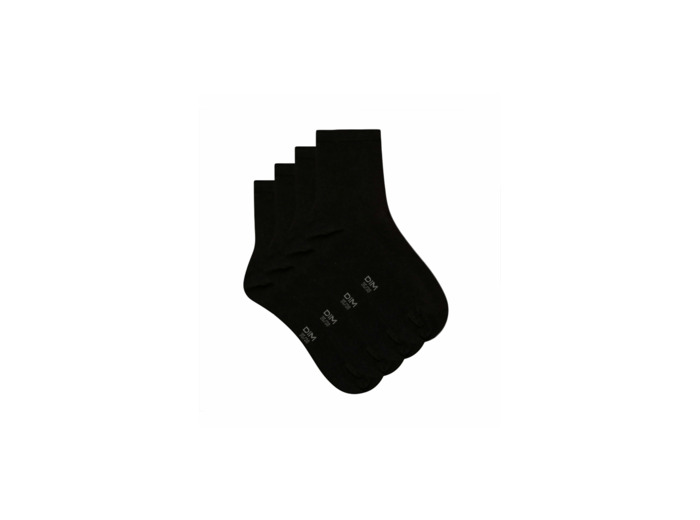 Lot 10-20 Paires Chaussettes Noires Femme Hermine - Confort Business Et Quotidien