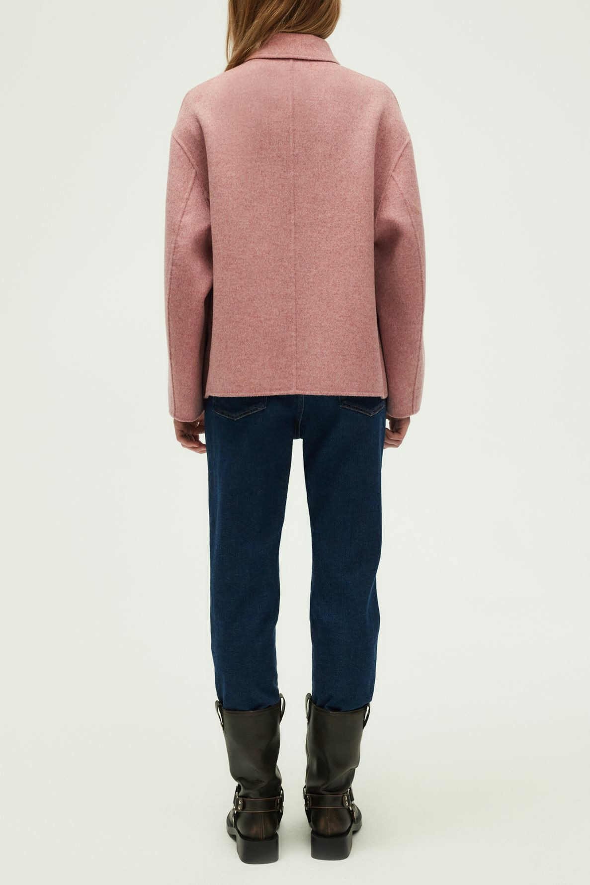 Manteau Court Camaïeu Taille 44 - Laine Mélangée, Doublé, Peu Porté, Occasion Très Bon état