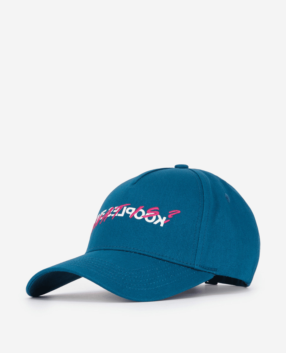 Casquette What Is En Coton medium blue