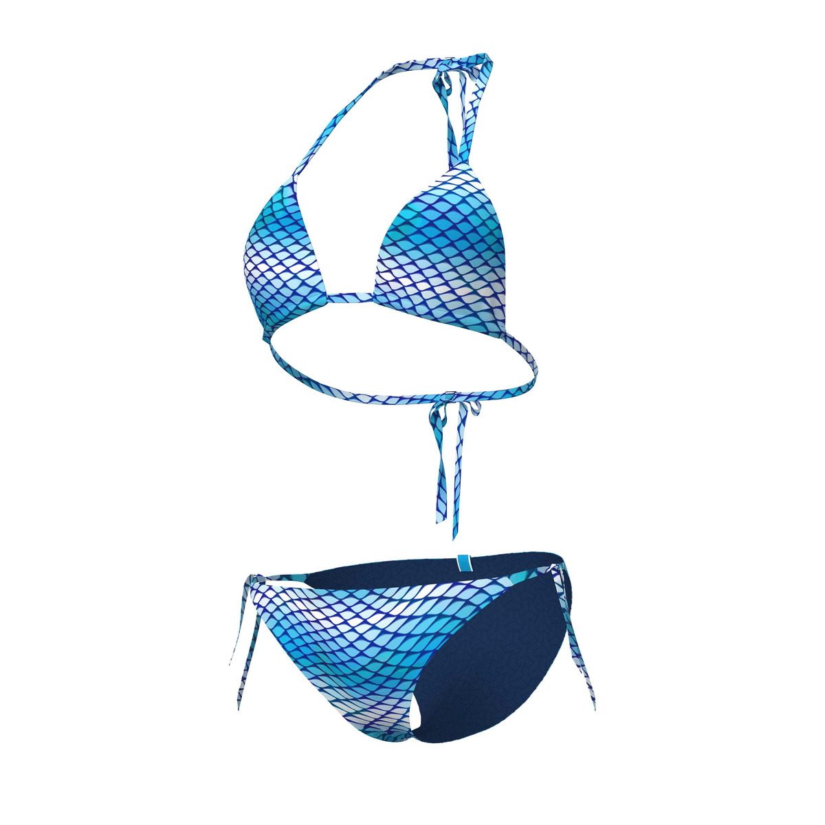 Maillot de bain 2 pièces triangle arena Water Print String pour femmes