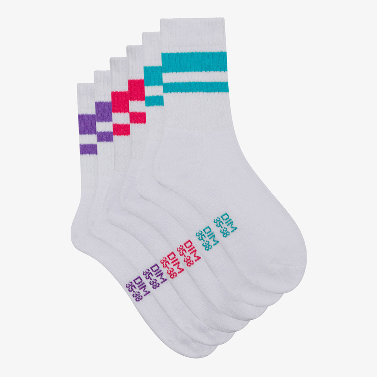 Chaussettes Compétition Paris Blanc - Magasin DMTEX / Vêtements sport