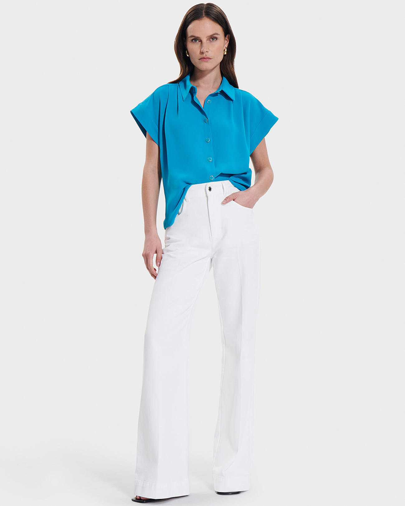 Top Tarina Bleu en Polyester