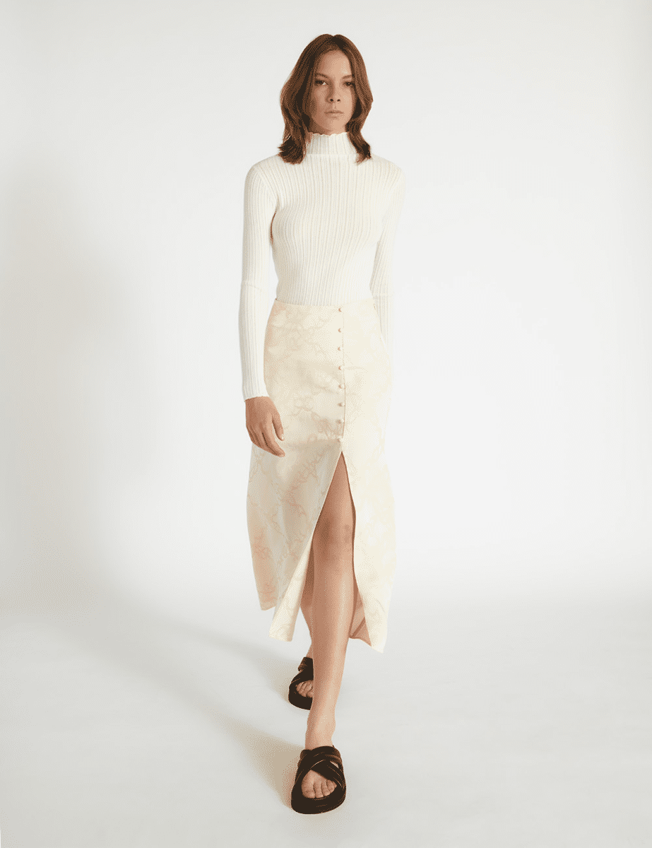Jupe Maxi Zapa En Coton - Couleur Jean - Taille 38 - Occasion Très Bon état