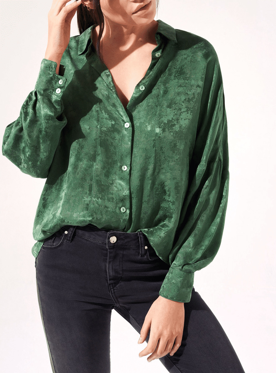 Chemise vert prairie