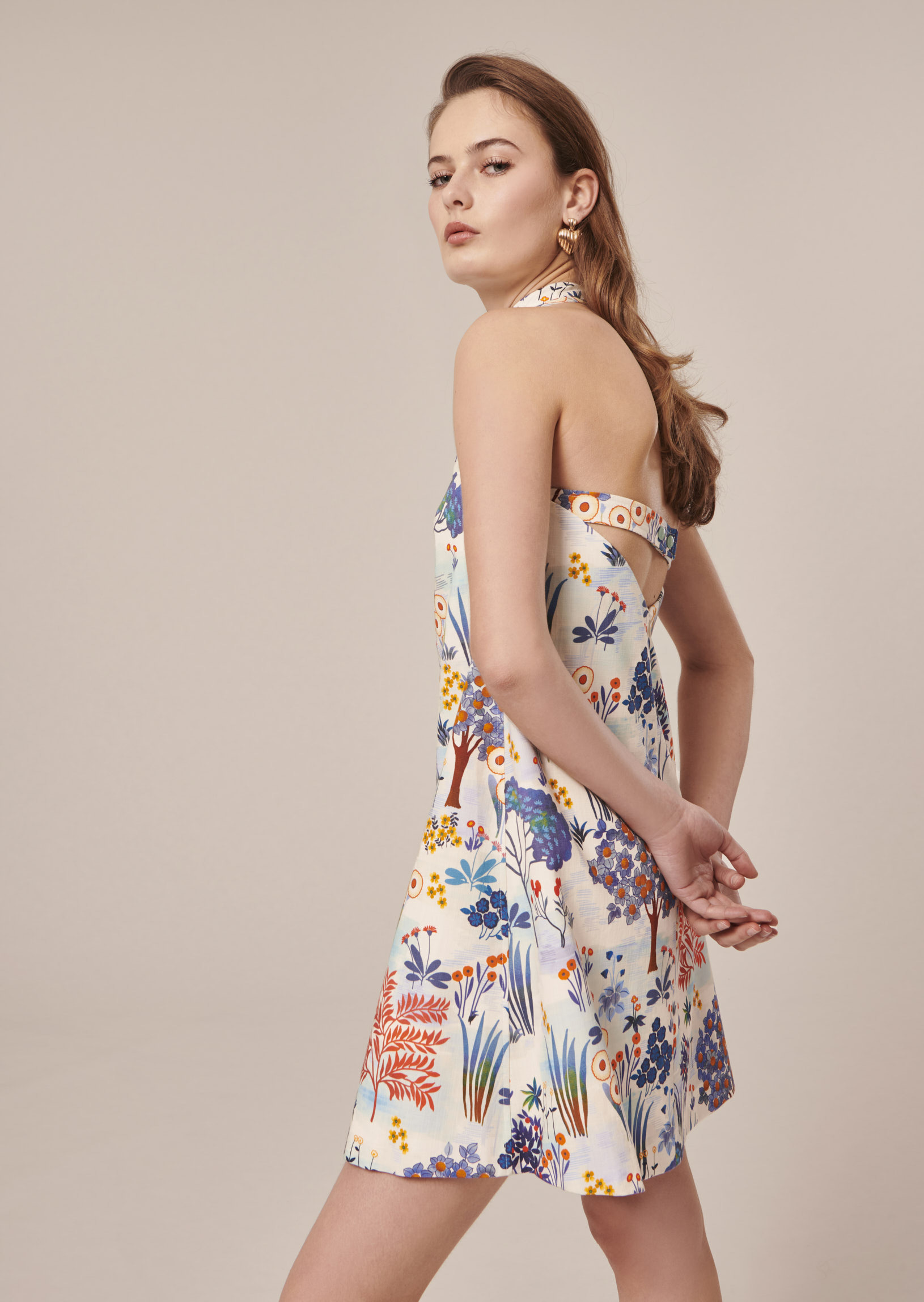 Robe Rebeka Bleu en Coton