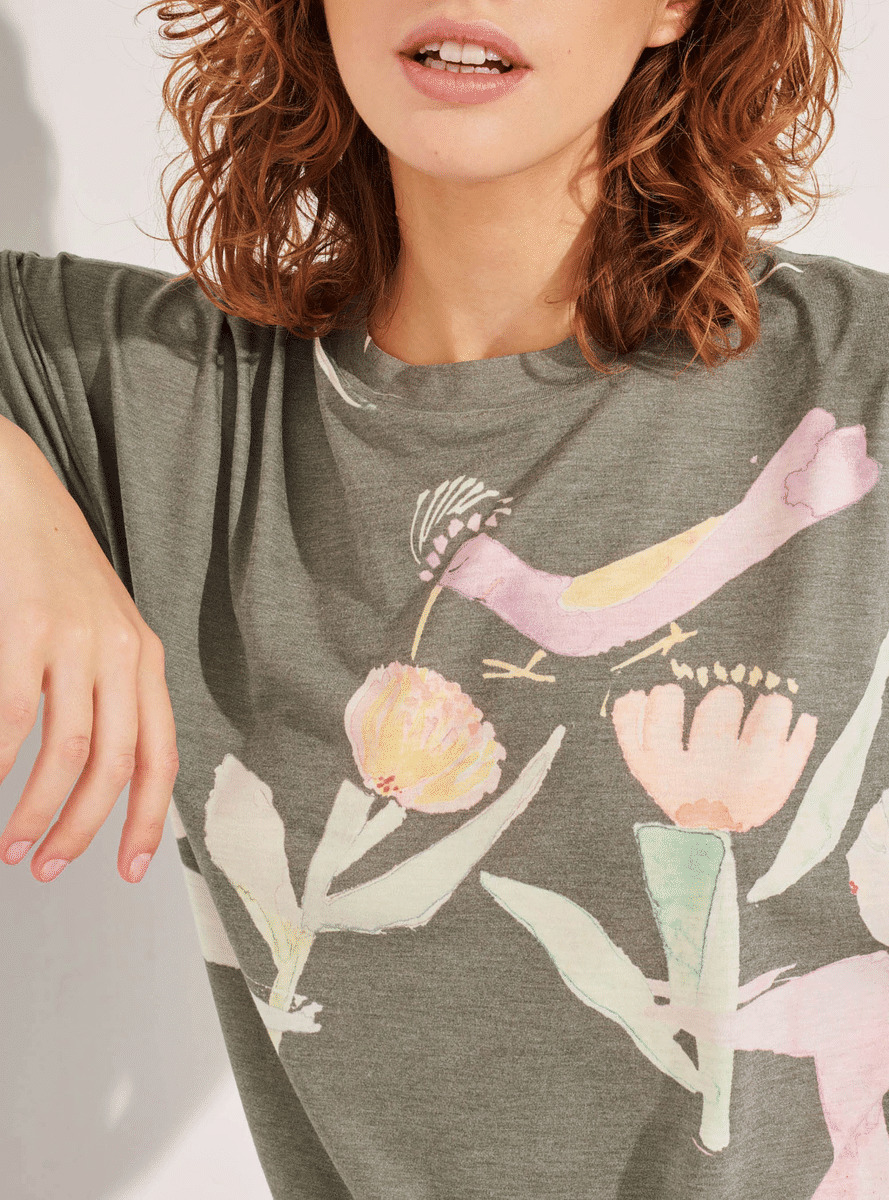 T-shirt kaki