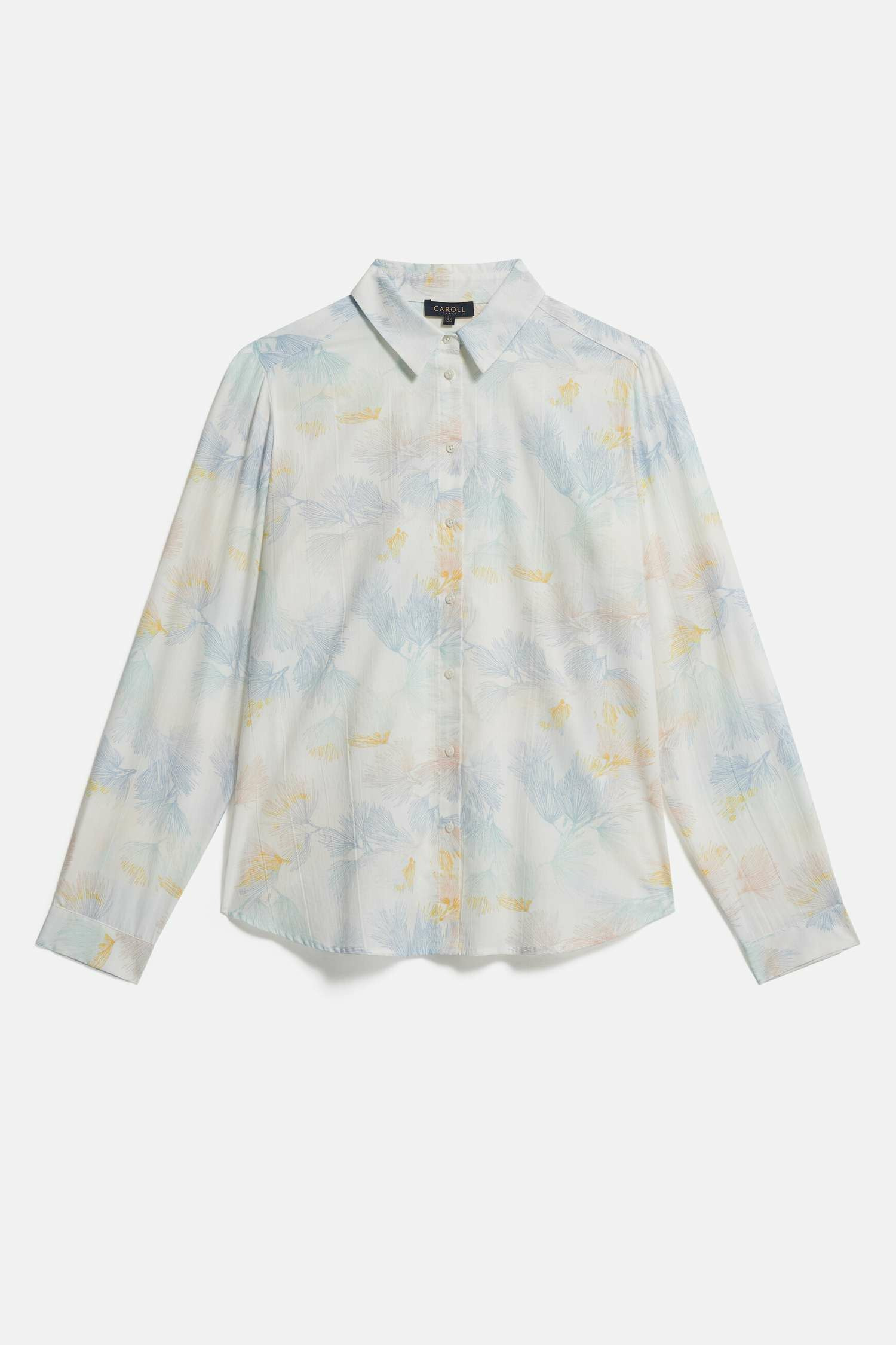 Chemisier Caroll Taille 42 – Gris Coton – Manches Longues – Occasion Très Bon état – Style élégant