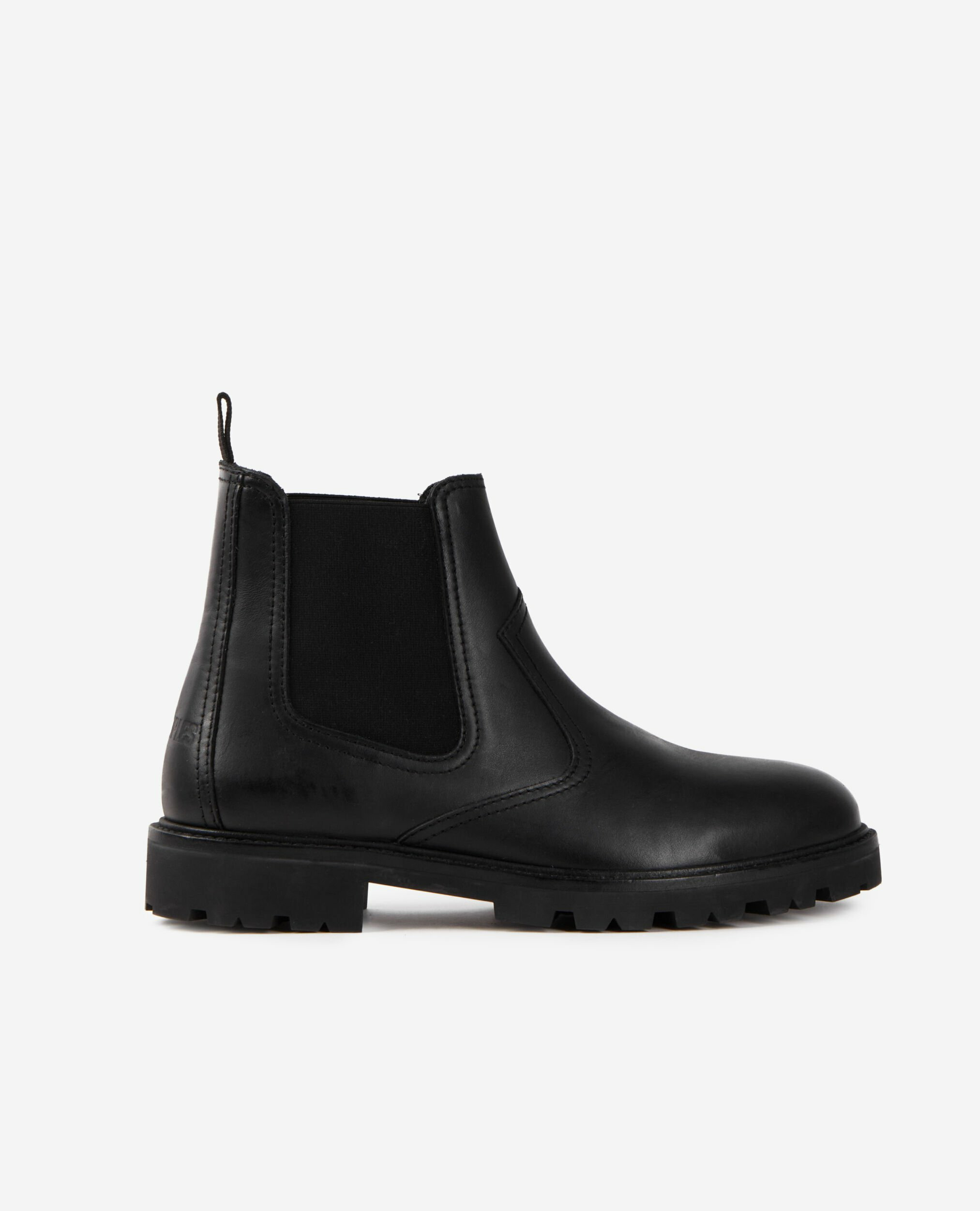 Bottines Chelsea En Cuir Noir black