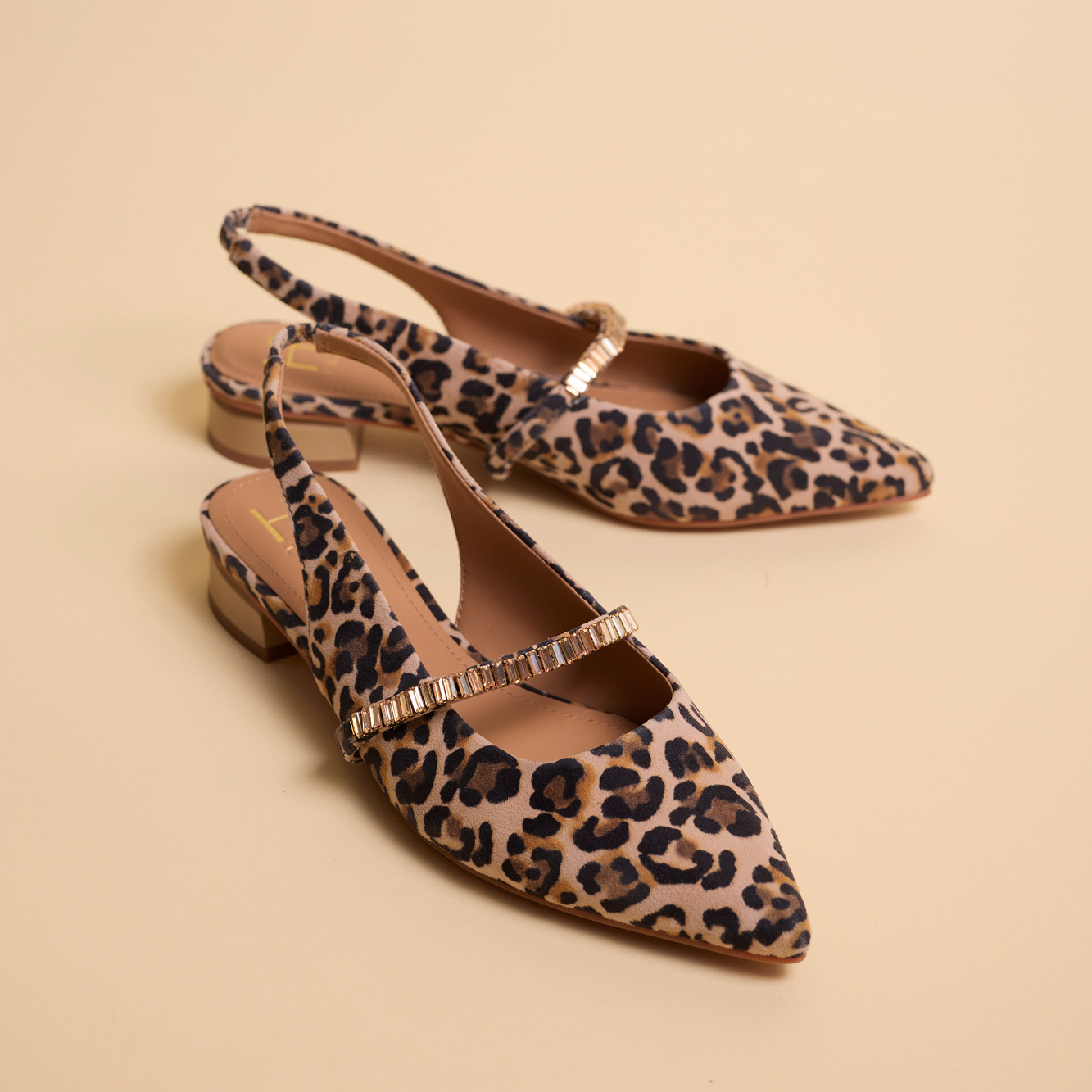 Ballerine Femme Safran Leopard