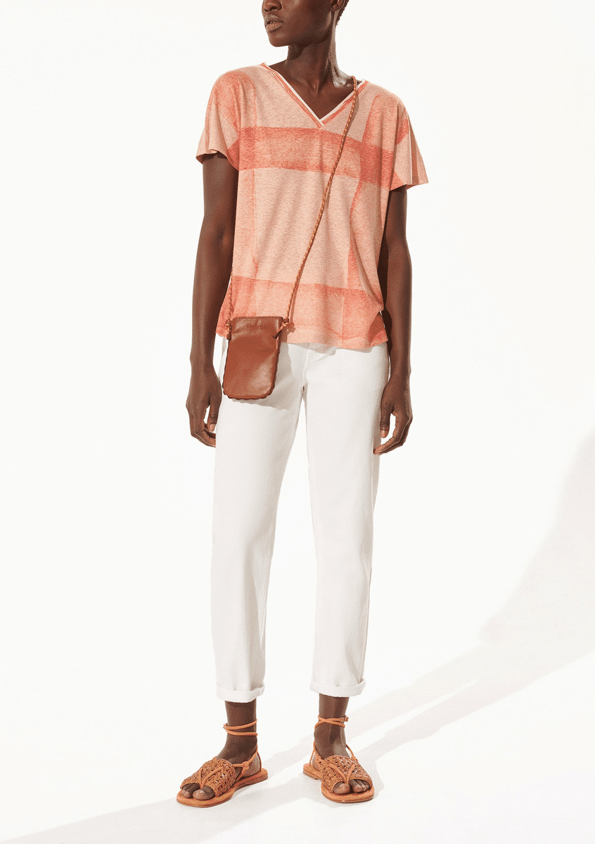 T-shirt rose velours