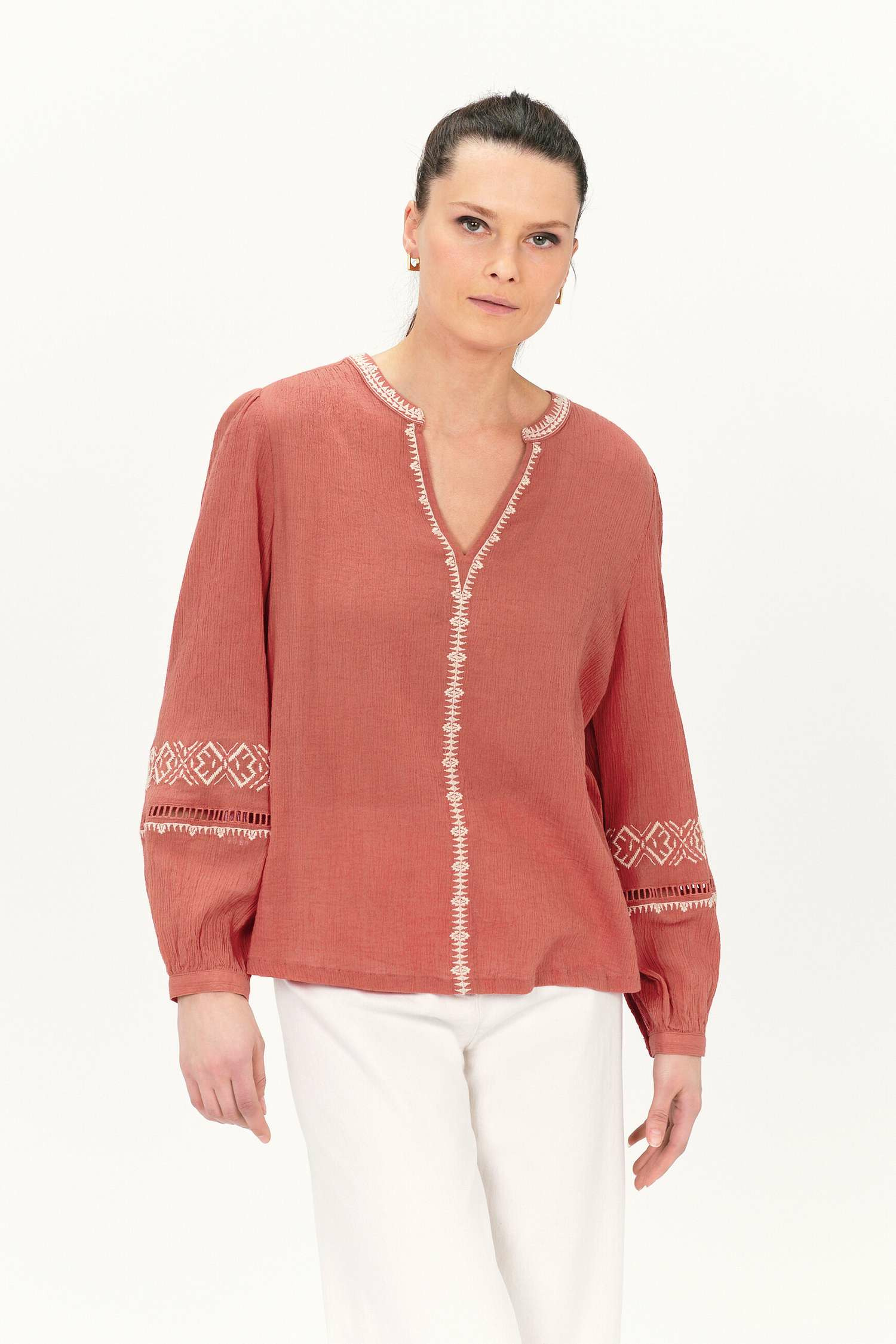 Blouse Tunique Caroll - Taille 36 - Multicouleur - Viscose - Occasion Très Bon état