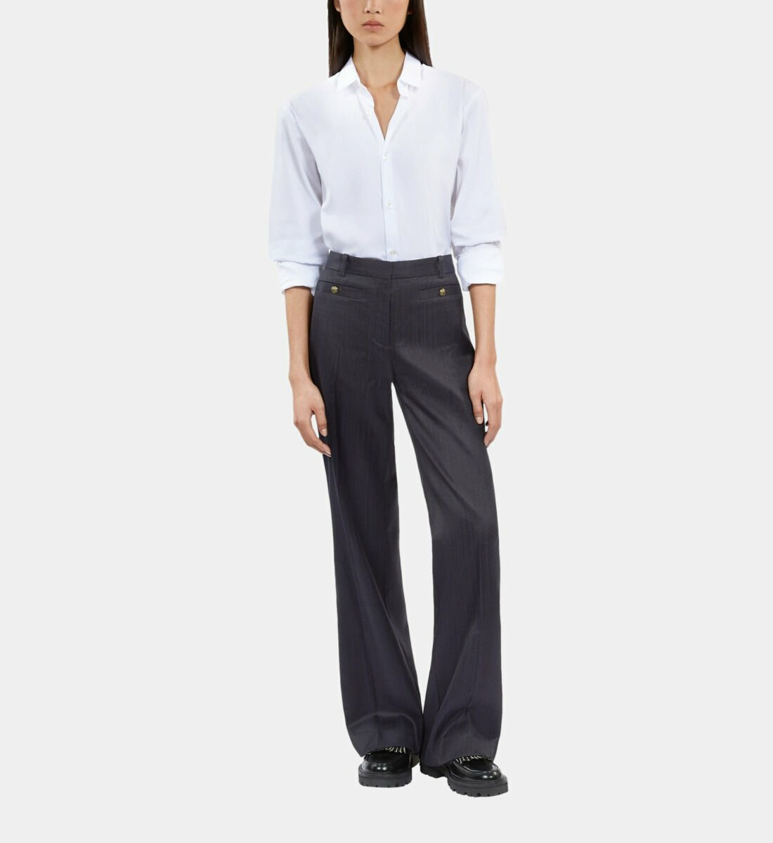 Pantalon Tailleur Bleu Marine navy