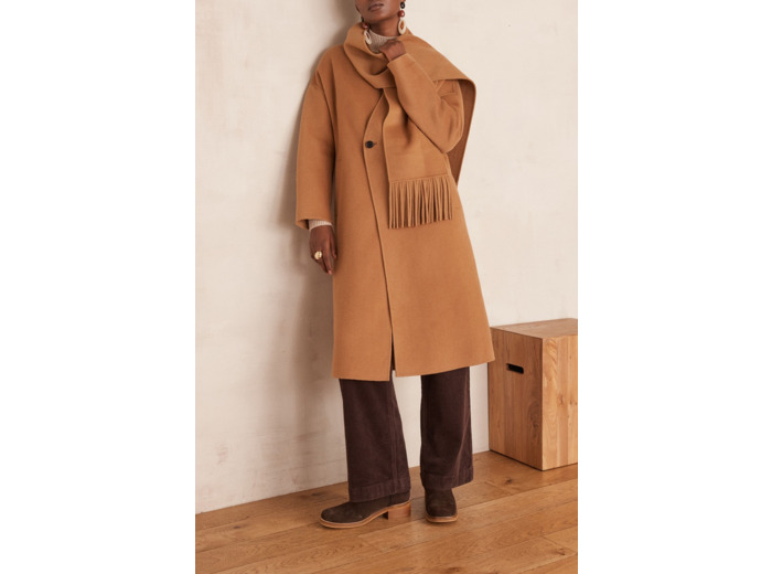 Manteau long en laine DAHLIA