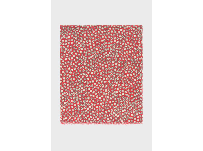Foulard imprimé en coton et soie - OURIA