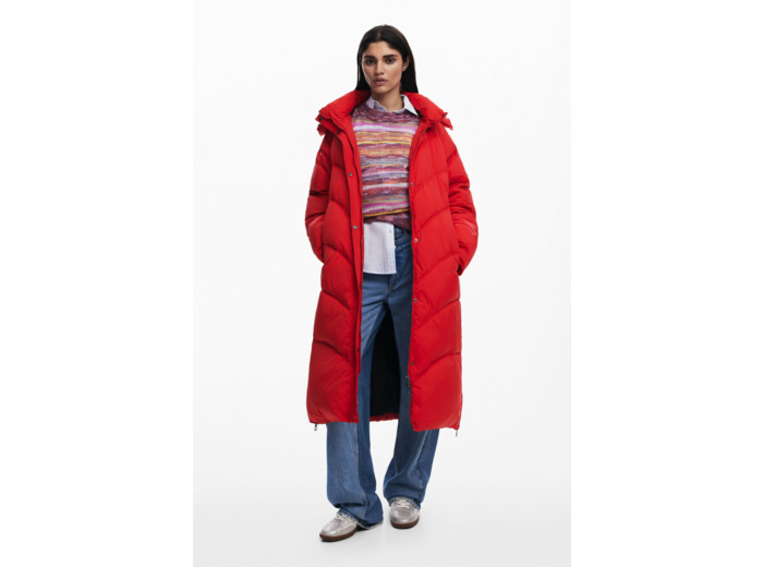 Padded Long Overcoat