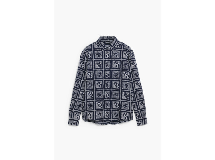 Chemise À Manches Courtes En Tissu – Homme