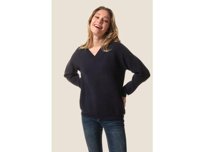 Pull femme col V Mariande