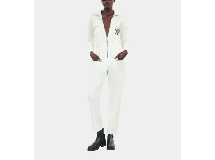 Combinaison the kooples x carolina ritzler écrue en coton ecru