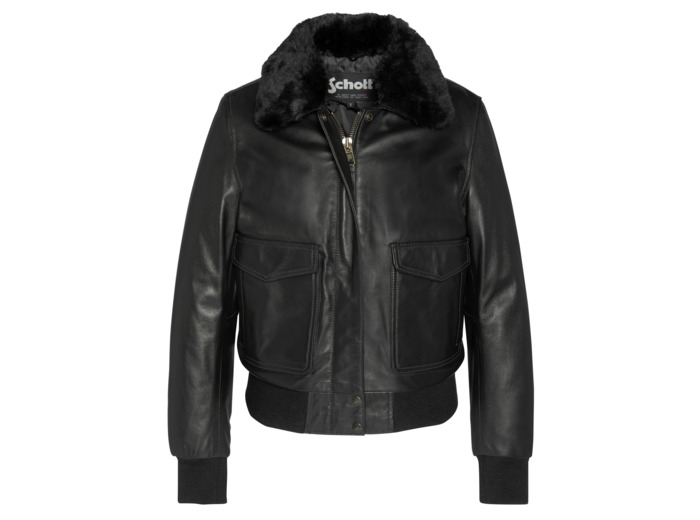 Blouson aviateur avec col en fausse fourrure amovible