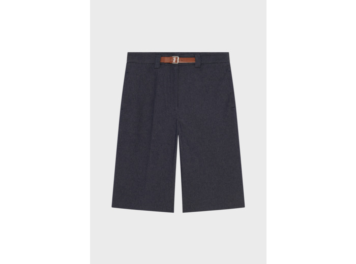 Bermuda long en coton à ceinture - LOLO