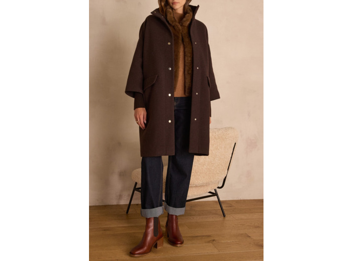 Manteau mi-long MAGDA en laine