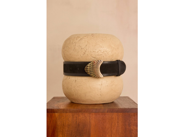 Ceinture LEONARD en cuir à détails bijoux