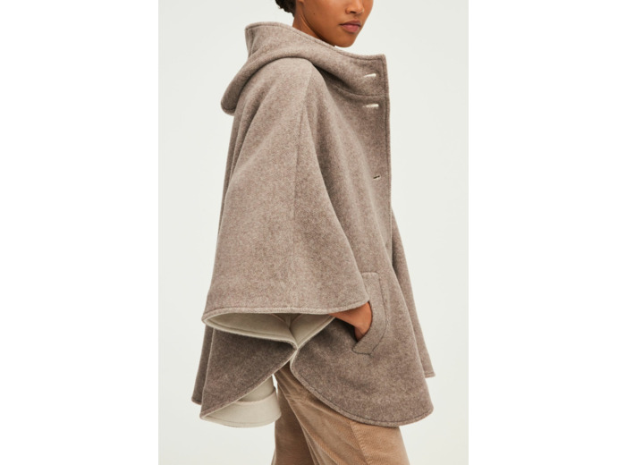 Manteau cape à capuche - LENAIC