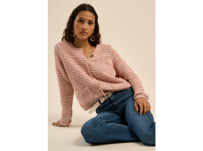 Gilet détails boutons bijoux