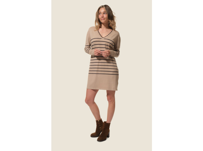 Robe pull rayée Paulina