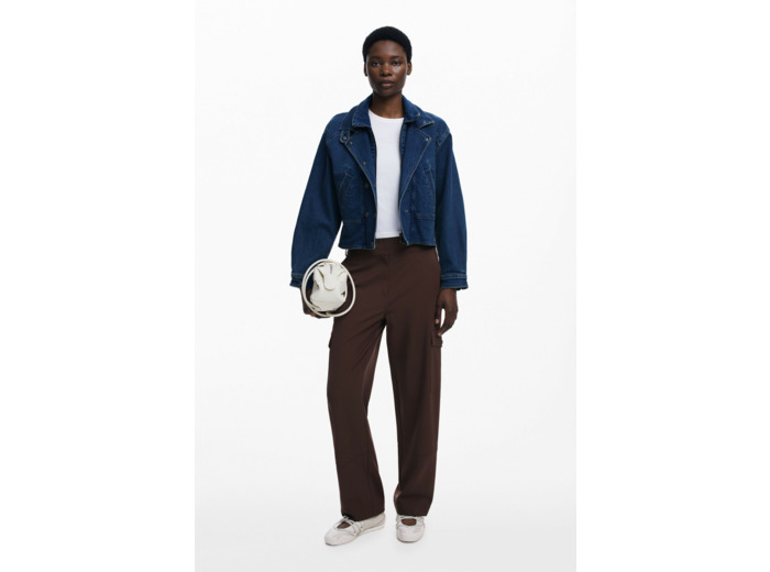 Pantalon Long En Tissu – Femme