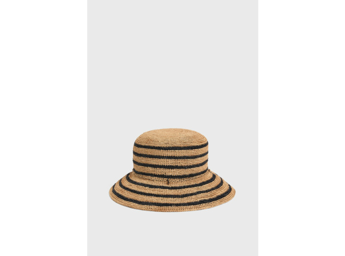 Chapeau en raphia bicolore - LUCIA