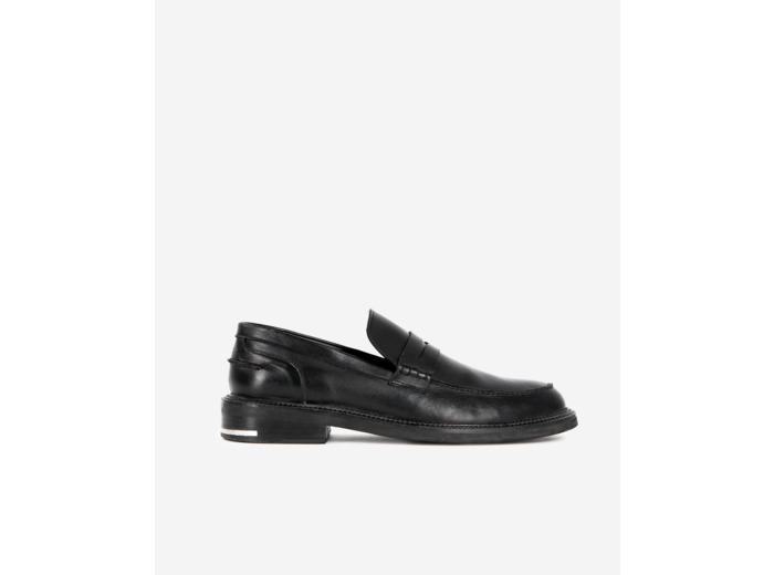 Mocassins penny en cuir noirs black