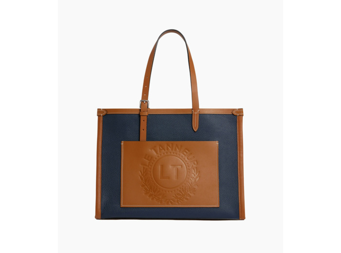 Grand sac cabas Le 125 en cuir grainé