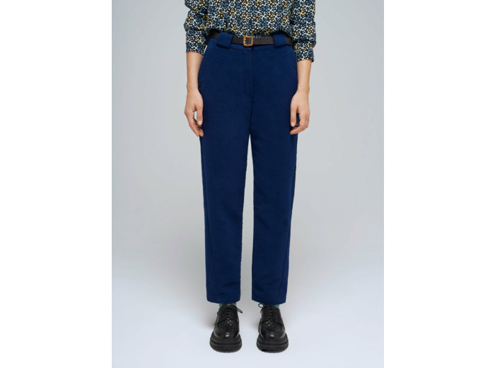 Pantalon droit bleu nuit