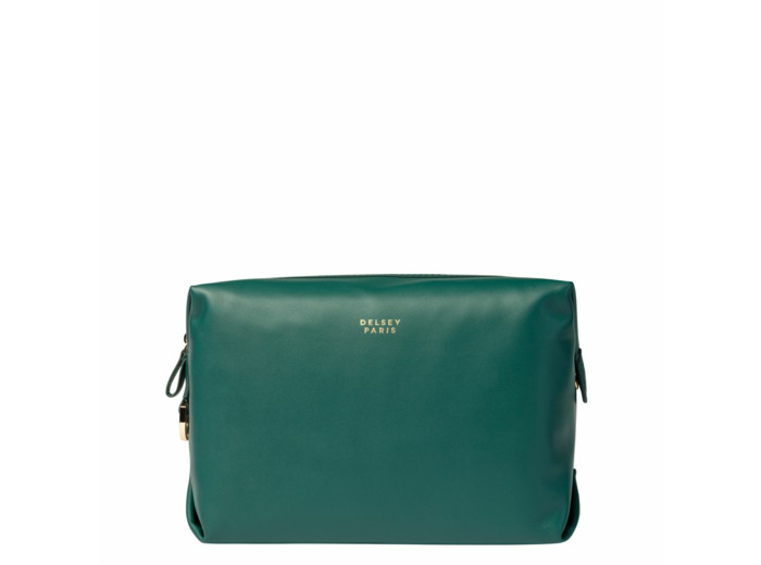 Le cuir lisse trousse toilette