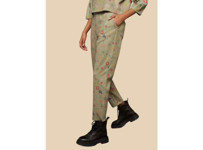 Pantalon vert amande