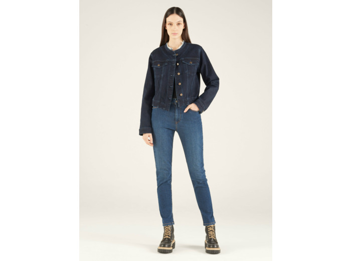 Veste indigo brut
