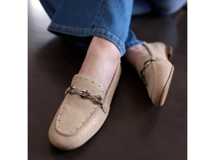 Mocassins Femme Alicia Argenté