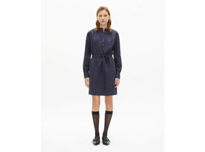 Robe Courte A Lanches Longues navy