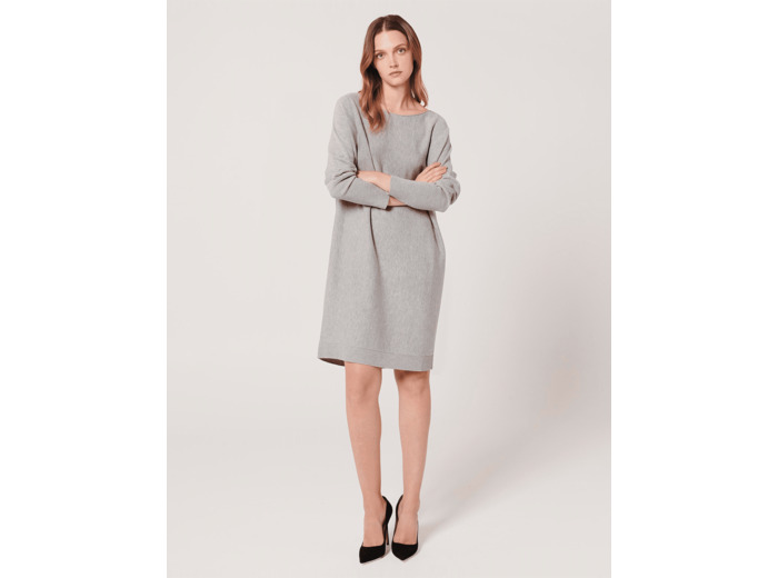 Robe Rendy GRIS CHINE en Polyester