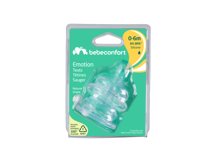 Tétine silicone Emotion T.0 - Transition Transparent