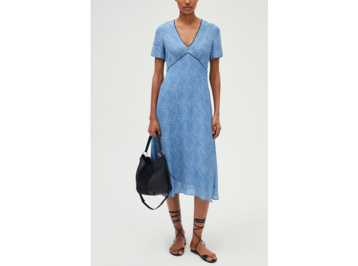 Robe longue cintrée à fleurs - PHILIPPA