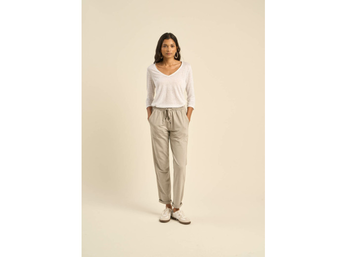 Jogging détails en satin