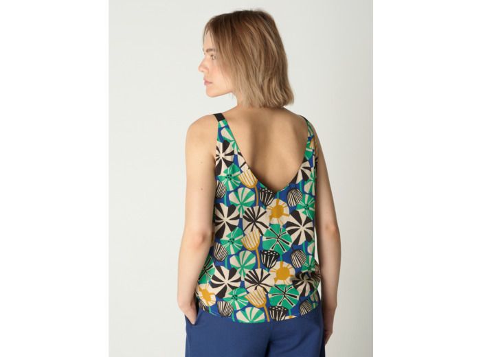 Débardeur karina bleu majorelle