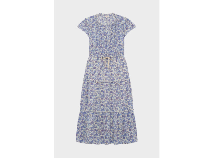 Robe longue cintrée à fleurs - PHILBERTA