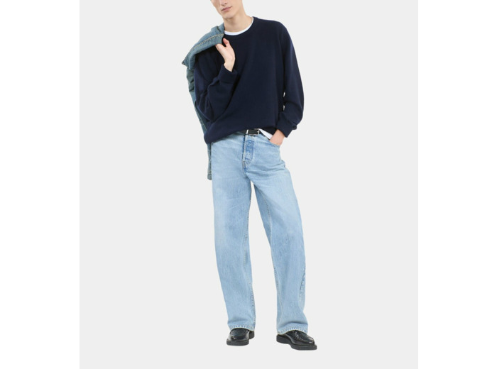 Pull En Cachemire Bleu Marine navy