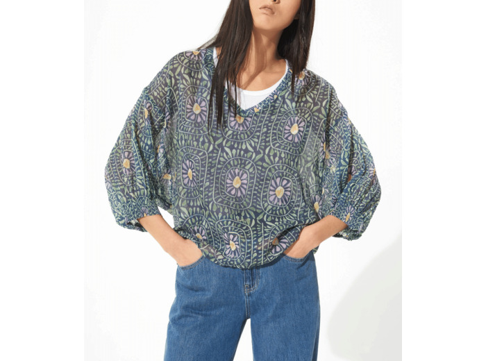 Blouse marguerite denim